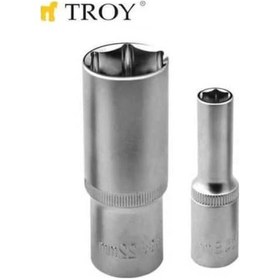 Resim Troy 26113 1-2” Lokma Ölçü 14Mm-19 5Mm-Uzunluk 50Mm 