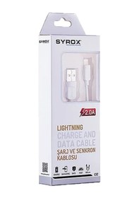 Resim Syrox C12 2.0a Lightning Şarj Kablosu 