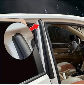 Resim Xuweiwei Siyah 2 Parça Ağır Hizmet Araç Kapı Contası Ses Ve Toz Yalıtımı 