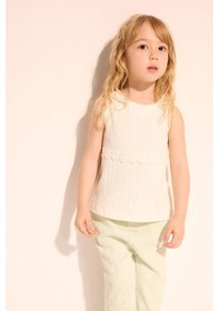 Resim Defacto Bisiklet Yaka Atlet Kız Bebek H6062a526smer105 Ekru-er105 