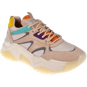 Resim pullman Kadın Spor Ayakkabı Sneaker SMS-65142 BEJ MULTİ 