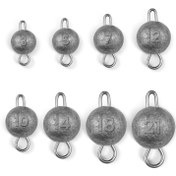 Resim 25 adet Cheburashka Balıkçılık Ağırlıkları, 1/8oz - 3/4oz Kurşun Jig Başlı Ağırlıklar, Yumuşak Yemler için Numaralı Tasarım, Dayanıklı Gri Metal Yapı, Cheb Topu, Yumuşak Yem Aksesuarı 