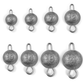 Resim 25 adet Cheburashka Balıkçılık Ağırlıkları, 1/8oz - 3/4oz Kurşun Jig Başlı Ağırlıklar, Yumuşak Yemler için Numaralı Tasarım, Dayanıklı Gri Metal Yapı, Cheb Topu, Yumuşak Yem Aksesuarı 