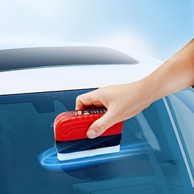 Resim ABS reçinesinden yapılmış, buğu önleyici ve su geçirmez özellikli, uygulama süngeri, su geçirmez silecek ve cam yüzeyi buğu çözücü ile donatılmış, ön camlar, pencereler, aynalar ve gözlükler için uygun. Cadılar Bayramı, Noel 