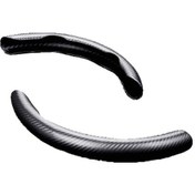 Resim Yeiuyi Karbon Fiber Yarı Çevrili Dört Mevsim Evrensel Rahat Direksiyon Simidi Kapağı Siyah 