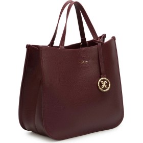 Resim Tergan Bordo Hakiki Deri Kadın Çapraz Askılı Çanta - S25K1BC80455-M71 