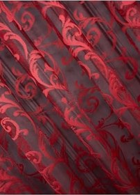 Resim Ev Depo Home Taç Pilesiz Düz Dikim Ekstrafor Büzgü Tül Perde Tek Kanat Bordo SALDSNBRDEKSTRFR, Bordo, 200 x 260 