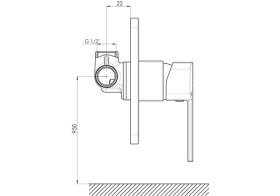 Resim Gpd Ankastre Duş Bataryası Pedra MAD160 