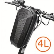 Resim Su geçirmez EVA Scooter & Bisiklet Saklama Çantası Ayarlanabilir Kayışlı - Dayanıklı, Büyük Kapasiteli, Dış Mekan Eğlencesi için Çıkarılabilir Tasarım, Elektrikli Kaykay, Sert Kabuk 