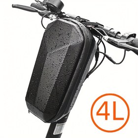 Resim Su geçirmez EVA Scooter & Bisiklet Saklama Çantası Ayarlanabilir Kayışlı - Dayanıklı, Büyük Kapasiteli, Dış Mekan Eğlencesi için Çıkarılabilir Tasarım, Elektrikli Kaykay, Sert Kabuk 