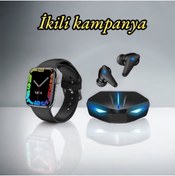 Resim UCUZTEKNO Yüksek bass özellikli Bluetooth kulaklık Watch 7 hediyeli 