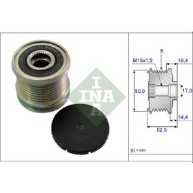 Resim İna 535011110 Alternator Kasnagi 6421500760 (WA647542) 