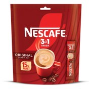 Resim Nescafe 3'ü 1 Arada Original Kahve 15'li 