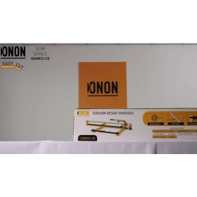 Resim Onon 127CM Lazerli Kesim Uzun Seramik Fayans Granit Kesme Makinası 1270MM - Yedek Elmas Hediye 