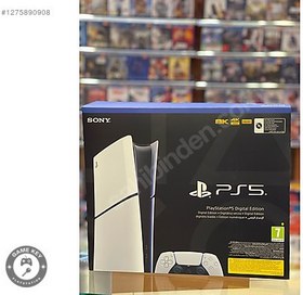Resim PLAYSTATİON 5 SLİM DİGİTAL 2 YIL GARANTİLİİ SIFIRR GAME KEY 