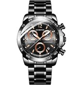 Resim Sones Skmeı 2099 Çok Fonksiyonlu Erkek Açık Hava 50m Su Geçirmez Işıklı Dijital Kol Saati Siyah Altın 