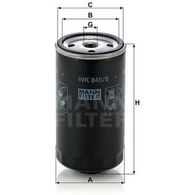 Resim MANN WK8456 Mazot Filtresi Bmw 3 E36 91-98 Bmw 5 E34 93-97 318Tds 325Td 325Tds E34 Td 525Tds E39 525Td 525Tds 