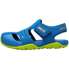 Resim Skechers Side Wave Erkek Çocuk Mavi Sandalet 