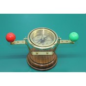 Resim Masa Üstü Pirinç Filika Pusulası 