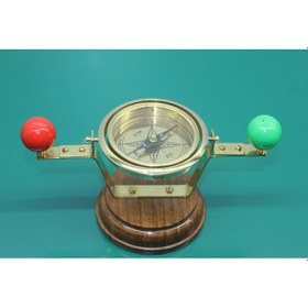 Resim Masa Üstü Pirinç Filika Pusulası 