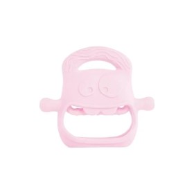 Resim Pembe Bebek Silikon Diş Kaşıyıcı 