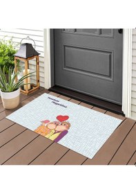 Resim Mutlu Yuvamız Kapı Önü Paspas Lovebug-t 