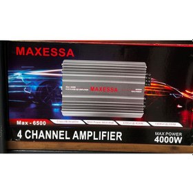 Resim Max-6500 4 Kanal Oto Amfi 4000w, Class Ab, 65wx4 4ω, 100wx4 2ω 