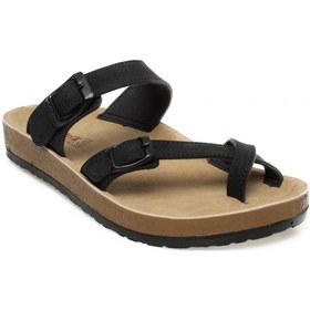 Resim Muya 31030z Anny Parmak Arası Siyah Kadın Terlik Siyah 