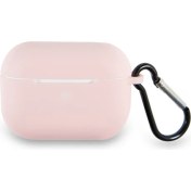 Resim Case World Caseworld Apple Airpods Pro Renkli ve Askılı Silikon Kılıf - Pudra 
