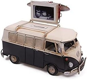 Resim Knm-1210E-3394S Dekoratif Metal Minibüs Çerçeveli ve Kumbaralı Hediyelik 