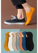 Resim Bgk Unisex 7'li Görünmez Spor Ayakkabı Çorabı Çok Renkli 