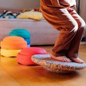 Resim 1 Adet Denge Tahtası - Kaymaz Yüzey, Çok Renkli (Kırmızı, Sarı, Mavi, Yeşil, Turuncu, Pembe, Mor) - Ev Spor Salonu, Yoga, Pilates, Kuvvet Geliştirme, Koordinasyon ve Stabilite Antrenmanı İçin - Tüm Fitness Seviyelerine Uygun - Dayanıklı & Hafif Tasarım, Egzersiz Aksesuarları, Canlı Renkler, Sağlam Yapım, Taşınabilir Ekipman, Yüksek Kaliteli Malzeme, Pilates Tutkunlar İçin 