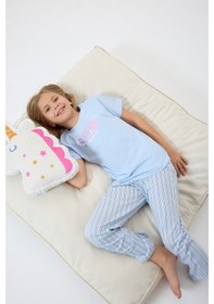 Resim Arnetta Kız Çocuk Mavi Pijama Takım Mavi 