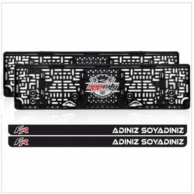 Resim Appcity Fr Logolu Isimli Takmatik Pleksi Plakalık (2 Adet) 415063134 