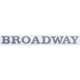 Resim Broadway Kağıt Yazı Eski Model. Açık Gri 