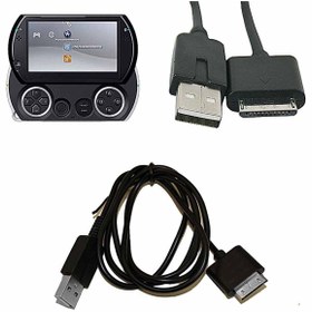 Resim PSP GO Şarj ve Data Kablosu PSP Kablo PSP GO USB Kablosu Data Aktarım PSP GO USB Kablo PSP Şarj POPKONSOL