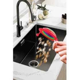 Resim Mobee Lavabo Mesh Süzgeç Kapağı Lavabo Zemin Drenaj Sevimli Lavabo Filtresi Banyo Mutfak Süzgeci 