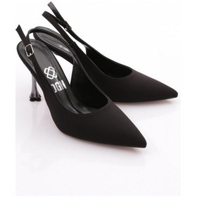 Resim Dgn 6737 Kadin Arkasi Açik Topuklu Abiye Ayakkabi 6737-424-R1627 