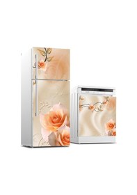 Resim Buzdolabı Ve Bulaşık Makinası Beyaz Eşya Sticker Kaplama Pembe Gü (540887323) 