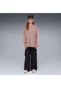 Resim Puma Relaxed Woven Cargo Çocuk Siyah Pantolon 634520 Siyah 