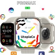 Resim Wearfit Pro Hk9 Pro Max Krem Gen4 Amoled 49MM Yapay Zeka Destekli Kulaklık Bağlama Akıllı Saat 