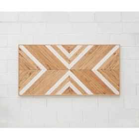 Resim Postotto Geometrik Yatak Başlığı 