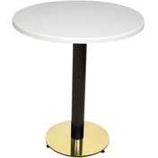 Resim Dockersmobilya Karanfil Werzalit Yuvarlak Gold Masa Q60 (540840608) 