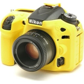 Resim EasyCover Nikon D7100/D7200 Silikon Kılıf ECND7100Y (Sarı) 