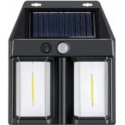 Resim Ampul Ikili Solar Duvar Aplik Güneş Enerjili Hareket Sensörlü 