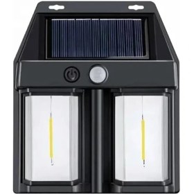 Resim Ampul Ikili Solar Duvar Aplik Güneş Enerjili Hareket Sensörlü 