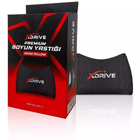 Resim Premium Siyah Deri Oyuncu Koltuğu Baş Yastığı 