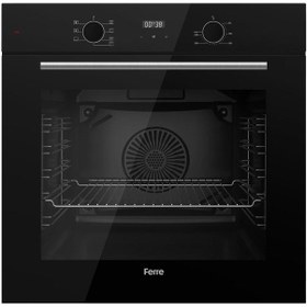 Resim Ferre Flowart Serisi Siyah Ankastre Set SS035 - QBL63CS - D063 