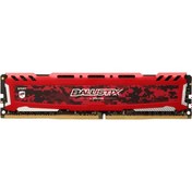 Resim Crucial 16GB Ballistix Kırmızı 3200mhz CL16 DDR4 Ram (BLS16G4D32AESE) 