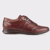 Resim Hakiki Deri Kahverengi Bağcıklı Erkek Günlük Ayakkabı-Kahverengi (521642716) Kahverengi 